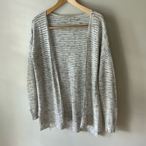 Loft gray lightweight cardigan size medium